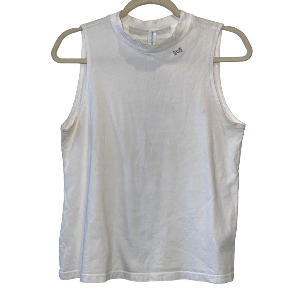 Beachbody White Mockneck Workout Athletic Tank Top S Form Check​​​​​​​​​​​​​​​